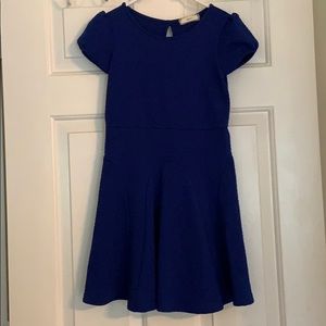 Girls Blue Textured Soprano Dress